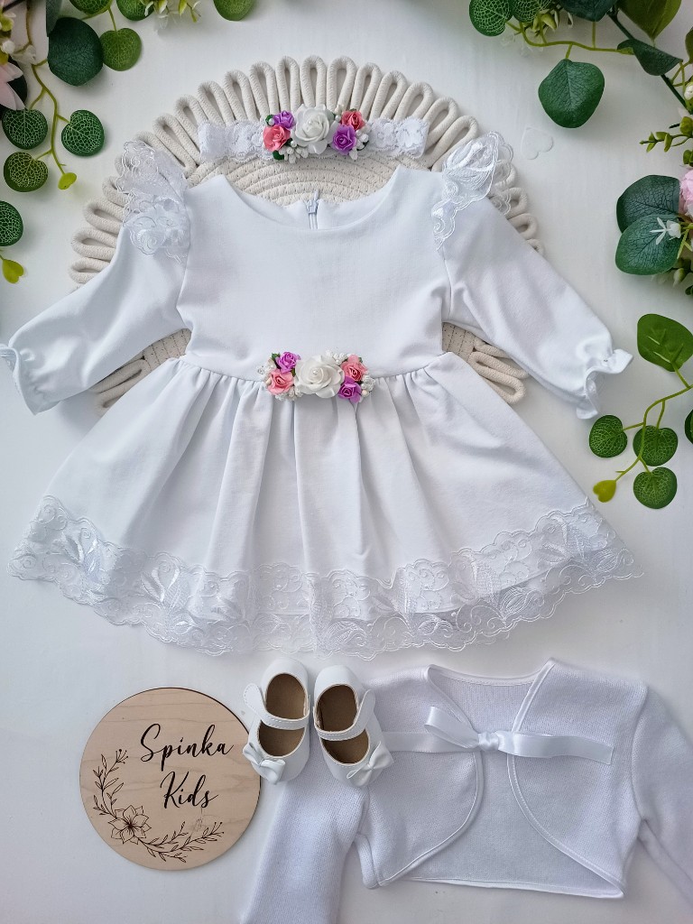 Sukienka bawełniana na Chrzest Święty