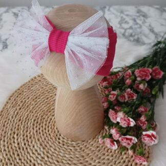 Opaska z tiulową kokardą