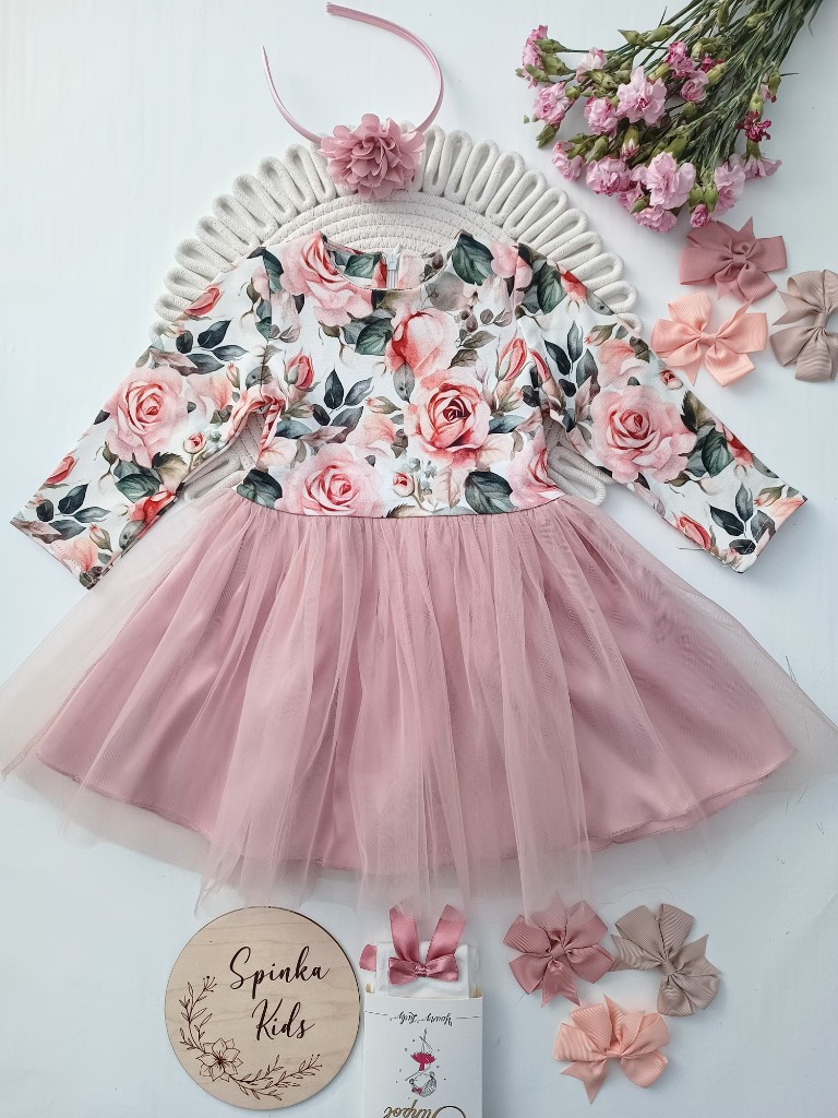 Sukienka z dekoracyjną kokardą - obrazek 4