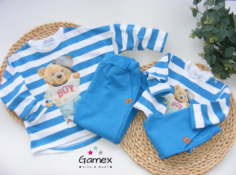 Komplet Body/Bluzka i spodnie Miś