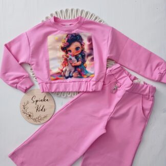 Komplet z bawełny dresowej