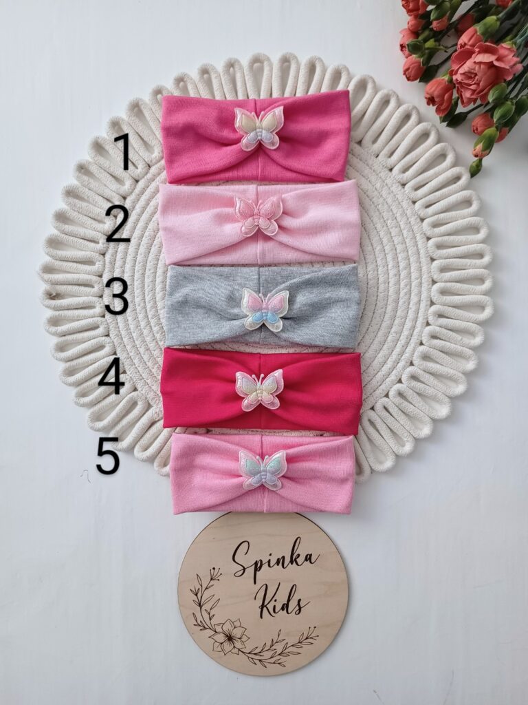 Bawełniana opaska motylek Holo