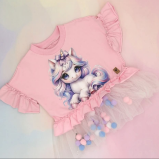 Bluza z bawełny dresówki Unicorn