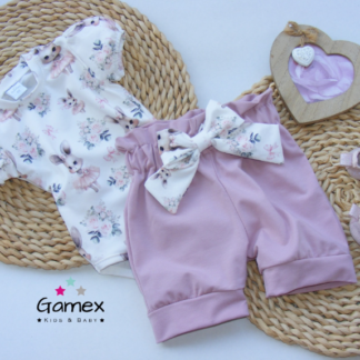 Komplet szorty i body Gamex-króliczki