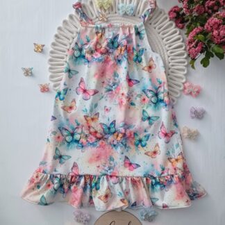 Sukienka motylki bez rękawów