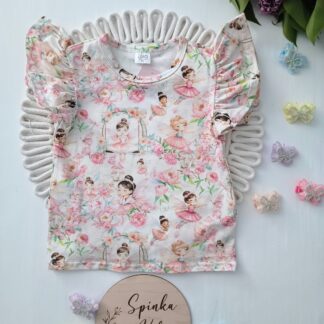 Bluzeczka z motylkowym rękawkiem - wróżki