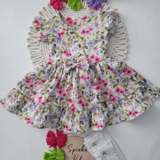 Sukienka muślinowa - łączka