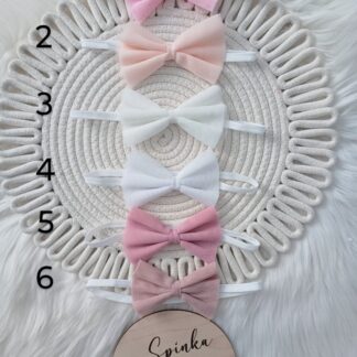 Opaski tiulowe kokardy na gumce