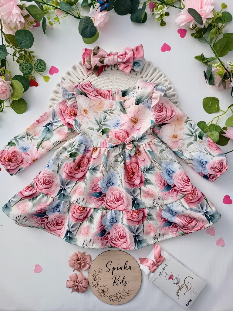 Sukienka Boho w malownicze kwiaty