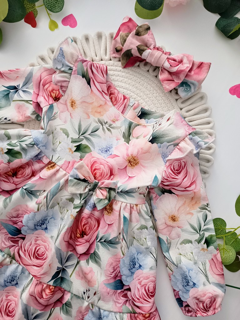 Sukienka Boho w malownicze kwiaty - obrazek 3