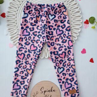 Legginsy welurowe panterka