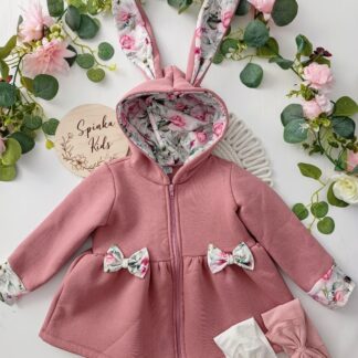 Ocieplana bluza/płaszczyk Króliczek