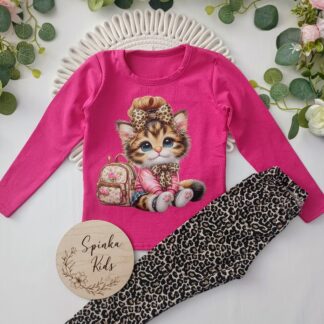 Bluzka Kotek - fuksja