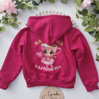 Bluza z kapturem Ballerina Cappucina - amarant