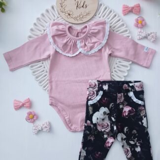 Komplet body i legginsy Gamex puder