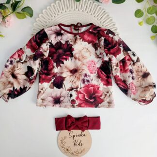 Bluzka z rękawkami bufkami