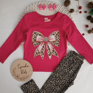 Bluzka z kokardą z cyrkoniami