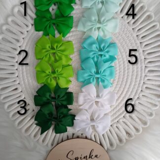 Spinki kokardy duże mix kolorów