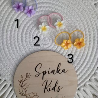 Gumki dowłosów -kwiatuszki