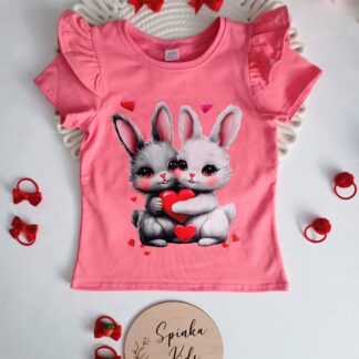 Bluzka króliczki i serduszka