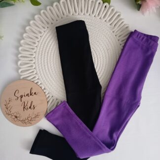 Legginsy bawełna prążek