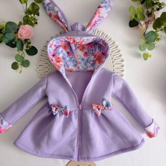 Płaszczyk przejściowy wiosenny -fiolet