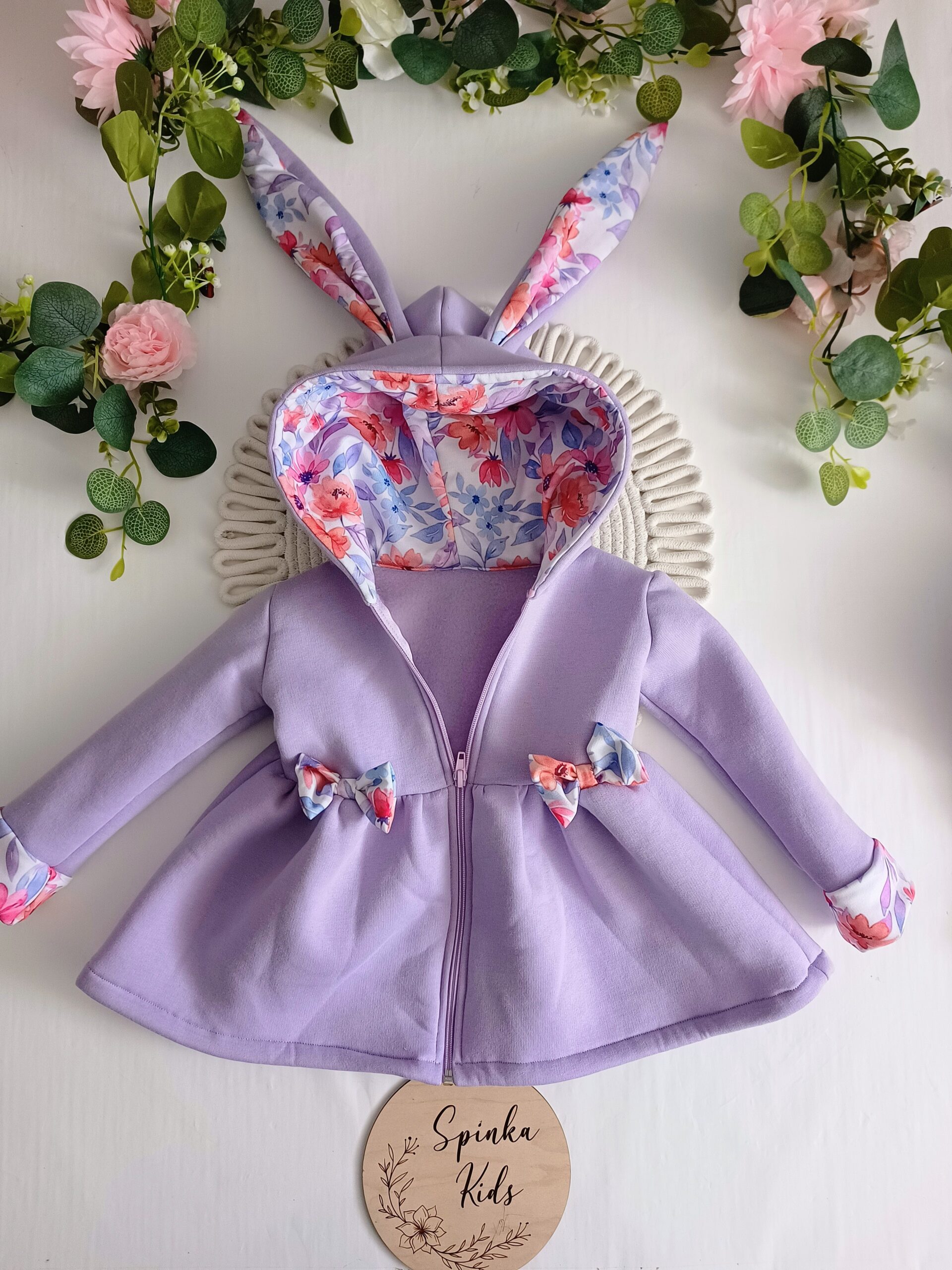 Płaszczyk przejściowy wiosenny -fiolet