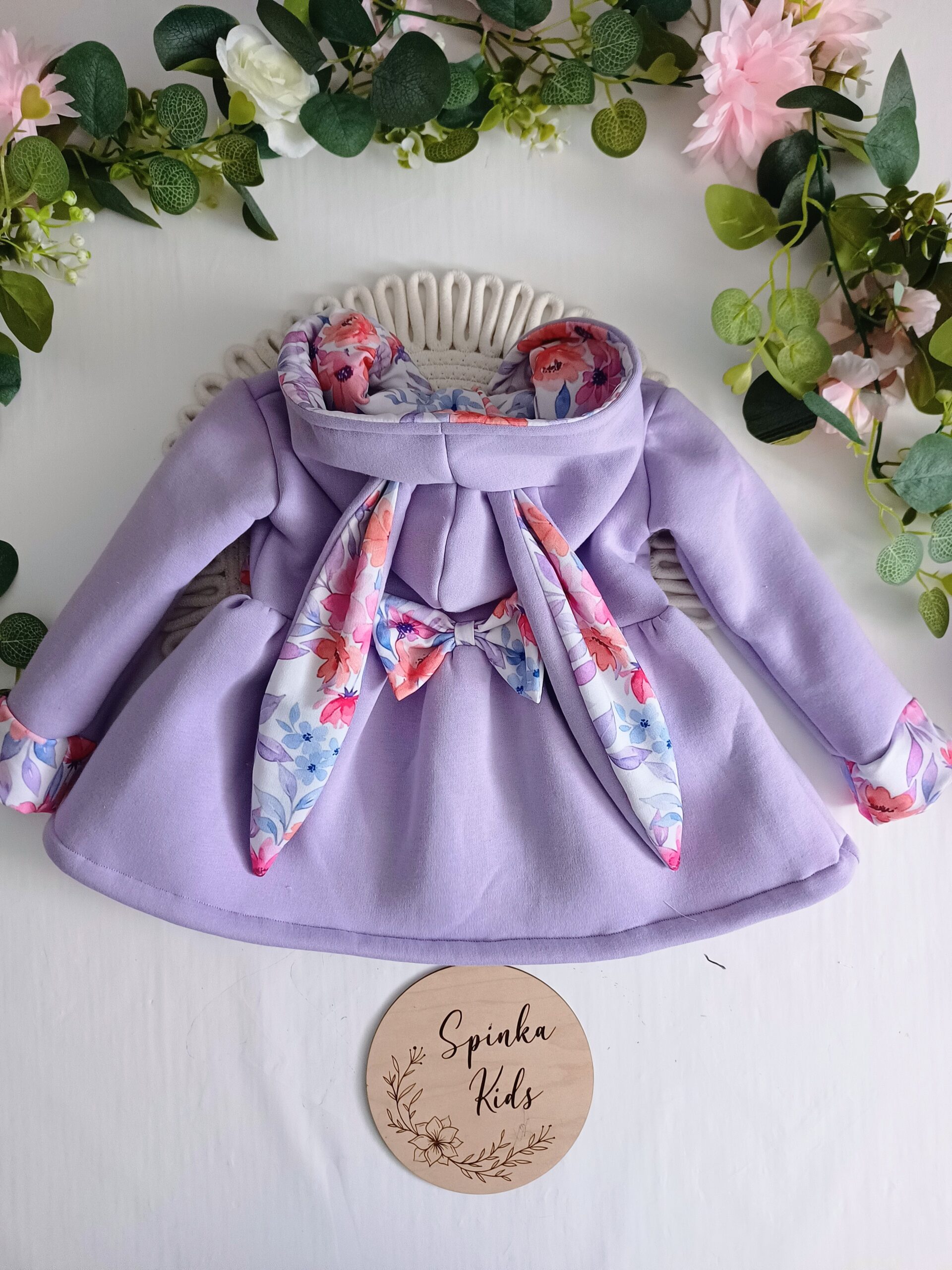 Płaszczyk przejściowy wiosenny -fiolet - obrazek 2