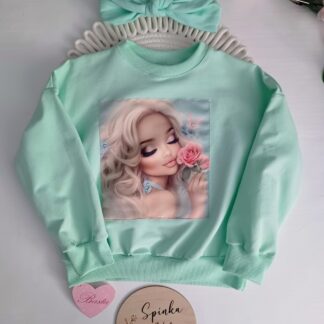 Bluza oversize - miętowa