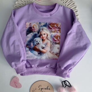 Bluza oversize - fiolet