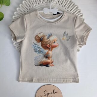 T-shirt wróżka beżowy