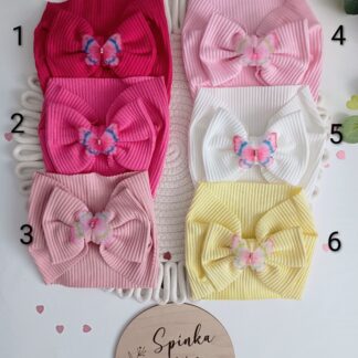 Opaska szeroka z motylkiem