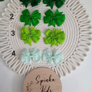 Spinki kokardy duże mix kolorów