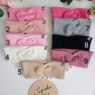 Wiosenna opaska przeplatana gruby prążek