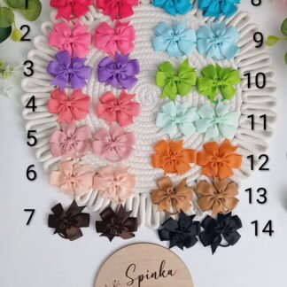 Gumki duże kokardki różne kolory