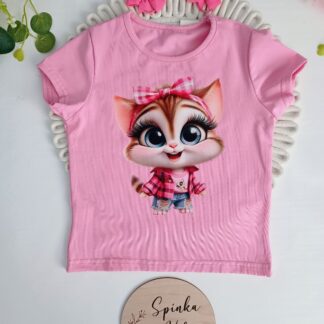 T-shirt Stylowy Kotek