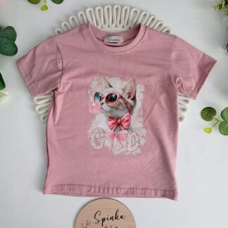 T-shirt kotek na pudrze