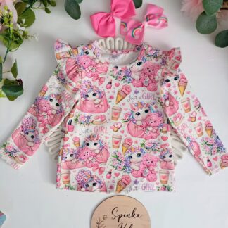 Bluzka długi rękaw jednorożce od Zula Handmade