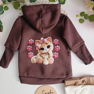 Bluza/Kurtka ocieplana meszkiem mokka