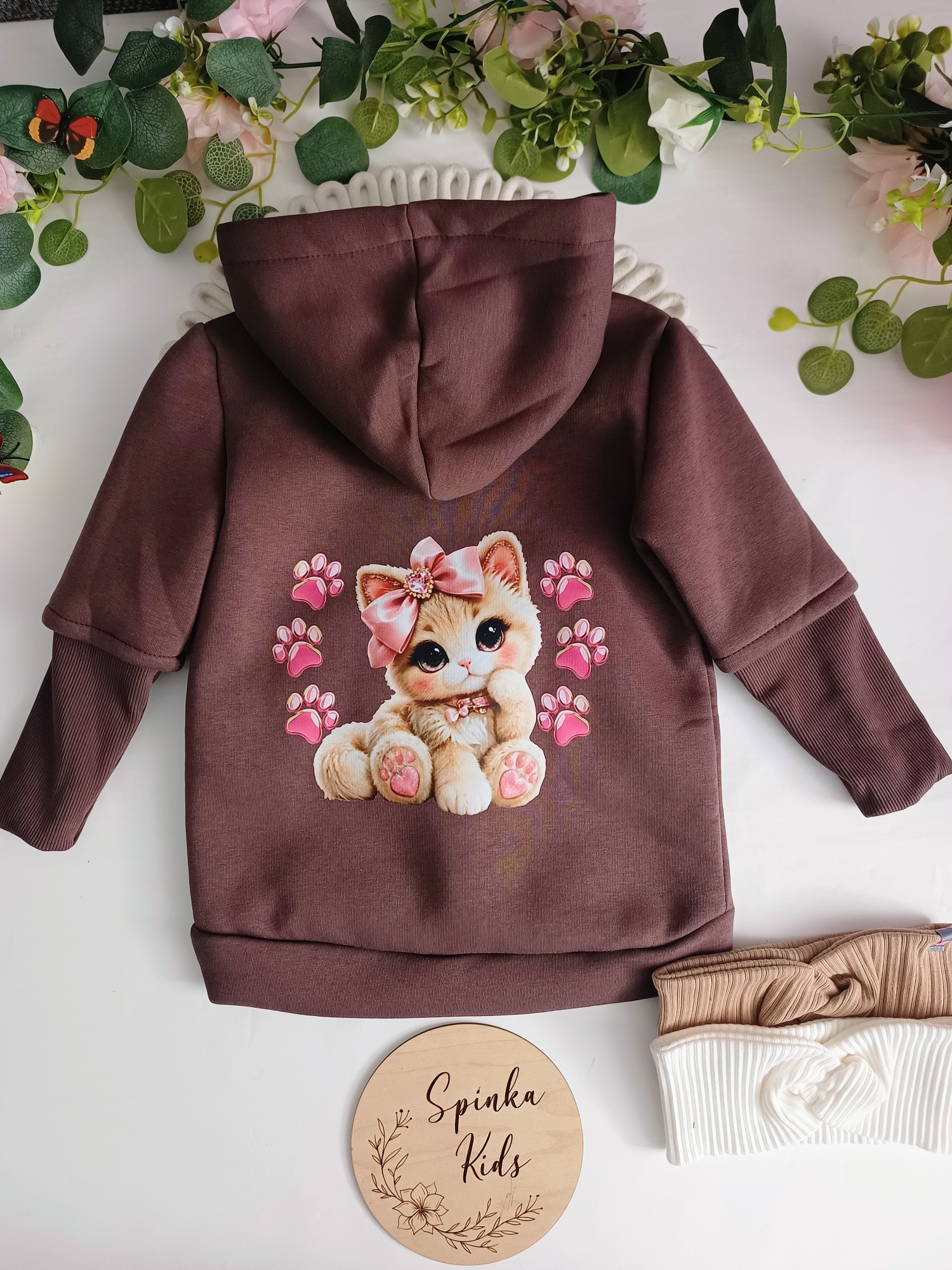 Bluza/Kurtka ocieplana meszkiem mokka