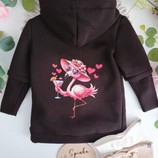Bluza/kurtka ocieplana czekoladowy brąz