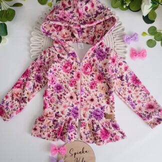 Welurowa bluza rozpinana od Zuzi Handmade