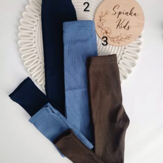 Legginsy bawełniane prążek