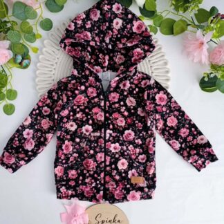 Bluza welurowa kwiaty Zuzi Handmade
