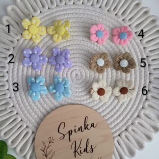 Spinki kwiatki